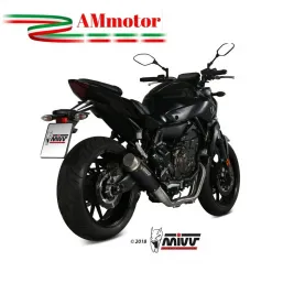Scarico Completo Mivv Yamaha Mt-07 Terminale Gp Pro Black Inox Nero Moto Alto
