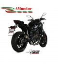 Scarico Completo Mivv Yamaha Mt-07 Terminale Gp Pro Black Inox Nero Moto Alto