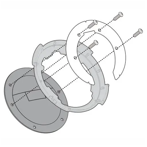 Borsello Givi Serbatoio Tanklock Da Moto 6 Litri Specifica Honda CBF 600 S / N