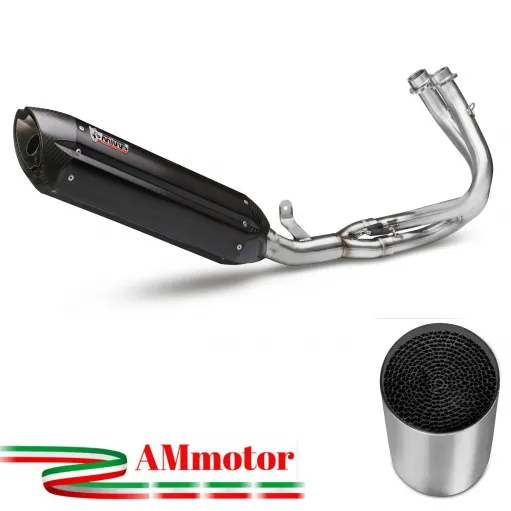 Scarico Completo Mivv Kawasaki ER-6N / F Terminale Moto Suono Black
