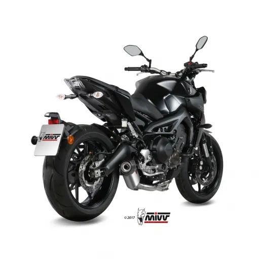 Scarico Completo Mivv Yamaha Mt-09 14 - 2020 Terminale Oval Titanio Carbon Cap Moto